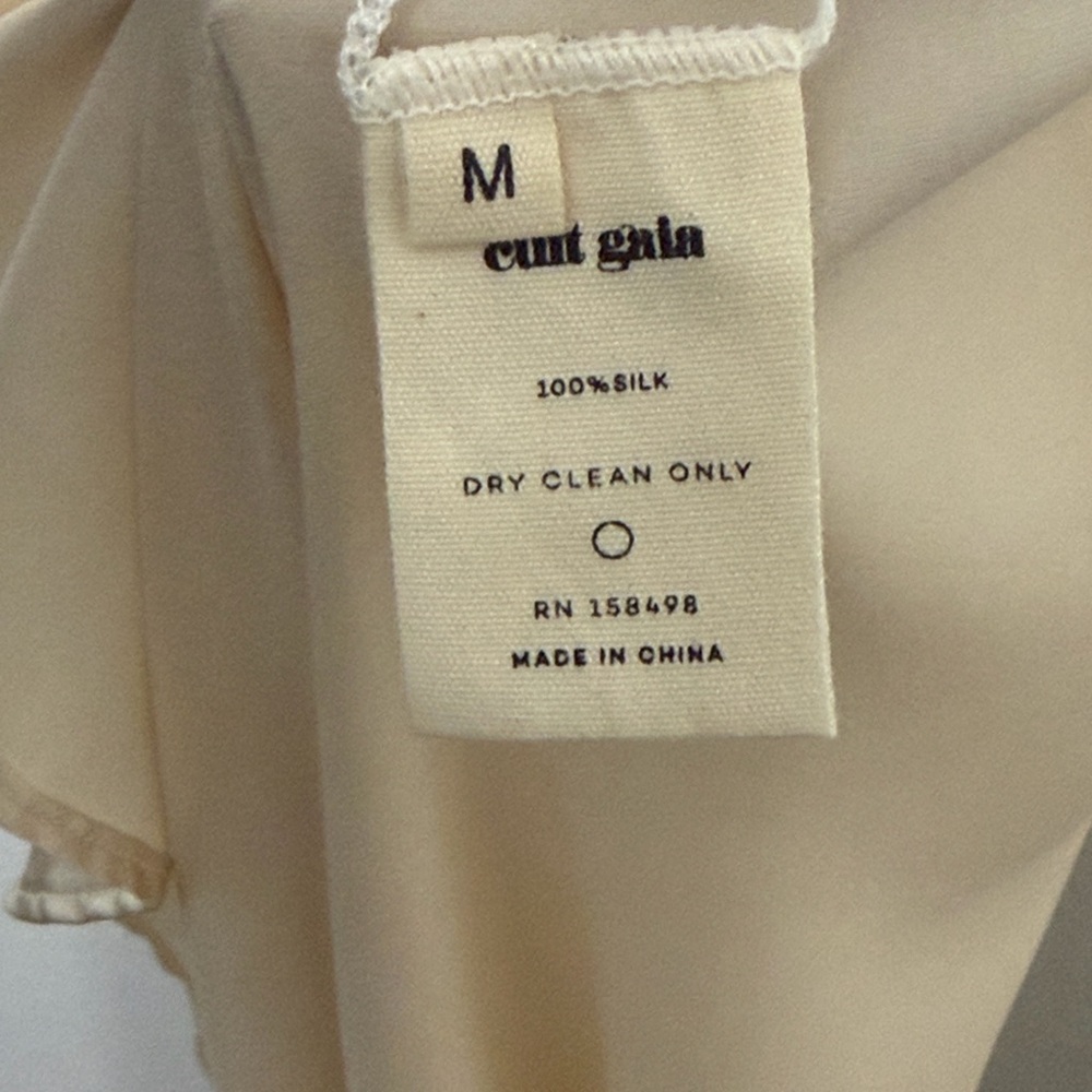 Cult Gaia Gwenyth Asymmetric Silk Dress Size M - Picture 10 of 10